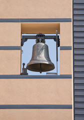 Fototapeta premium Church bell in modern sacral architecture