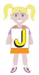 Letter J Girl