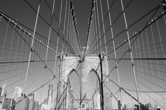 Fototapeta Brooklyn Bridge detail, New York City