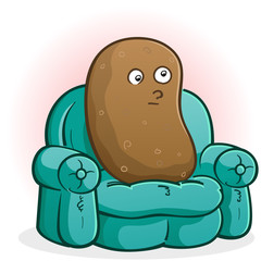 Couch Potato Cartoon Character