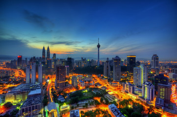 Kuala Lumpur City during sunrise