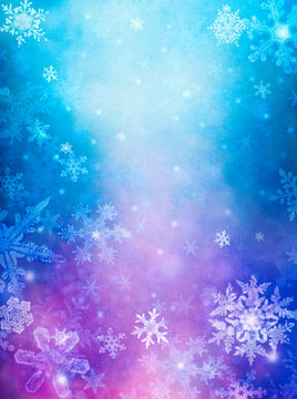 Purple Blue Snow