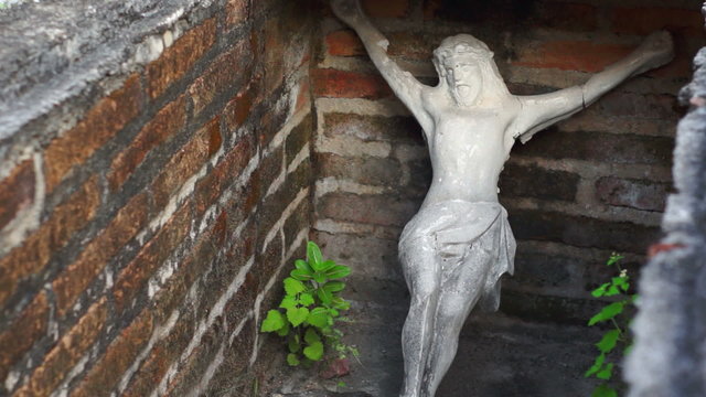 Jesus Statue in a Tomb Dolly