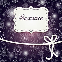 Christmas invitation card