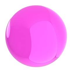 Glossy pink sphere