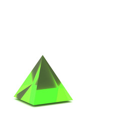 3d illustration basic geometric shapes