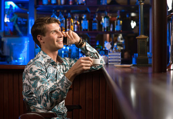 young man at the bar