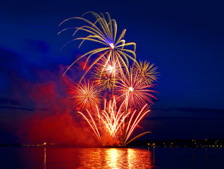 Celebratory bright firework