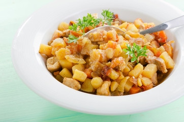 Vegetable and meat stew