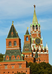 Fototapeta na wymiar Moscow, Kremlin towers