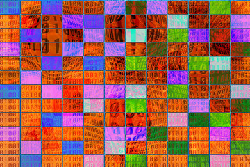 binary abstract background.