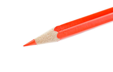 red pencil isolated
