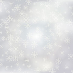 Elegant Christmas background with snowflakes and place for text.