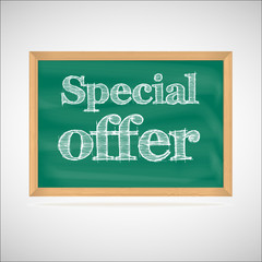 Fototapeta premium Special offer - the inscription chalk