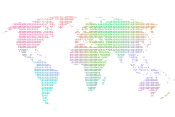 Colorful worldmap