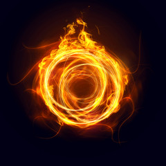 Obraz premium Streszczenie Ring of Fire
