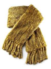 brownsih woman scarf
