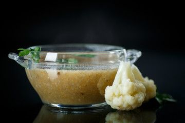 soup mashed cauliflower