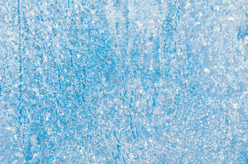 Abstract frosty pattern on glass.