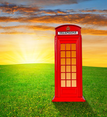 British telephone box