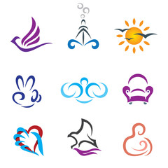 Tourism of beautiful country travel agency design