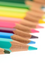 Pastelli isolati su sfondo bianco