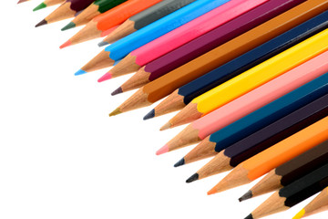 Pastelli isolati su sfondo bianco