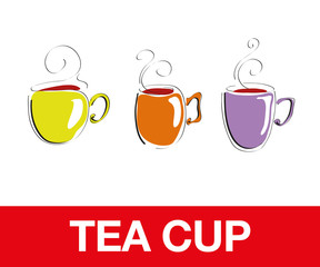 Tea Cups, bacgkrounds-illustration