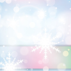 Fototapeta na wymiar Abstract light colors winter Christmas background