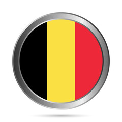 Belgium flag button. The colors of the original.