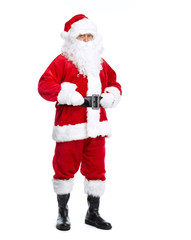 Santa Claus isolated on white.