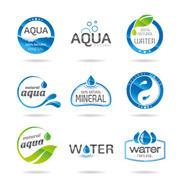 Water design elements & icon-Illustration