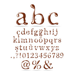 Chocolate Alphabet Lower Case