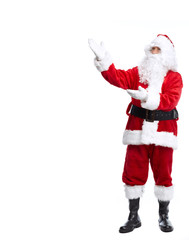 Santa Claus isolated on white.
