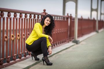 Portrait Of Young Smiling Beautiful Woman