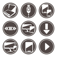Electronic devices icons