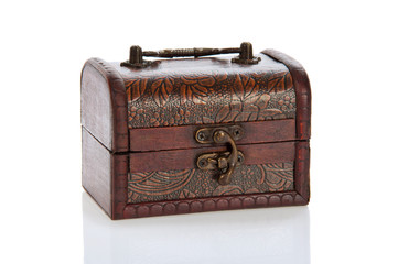 The ancient wooden chest