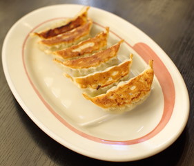 Fried Dumplings Chinese Style Cuisine as Meal