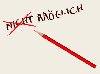 Positive thinking, motivation concept, vector illustration