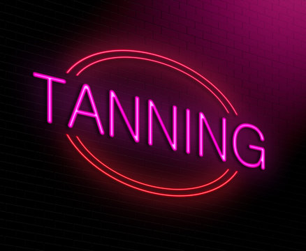 Tanning Concept.