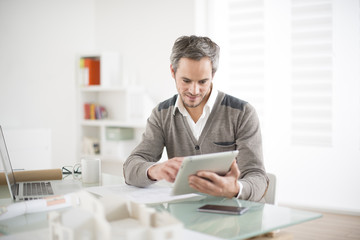 architect working on the office