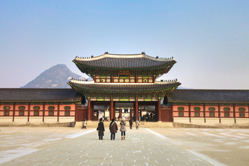 Naklejka premium Kyongbokkung Palace,Seoul Korea