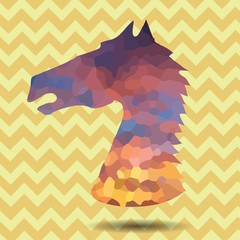 abstract head horse