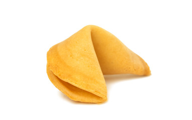 isolated fortune cookie