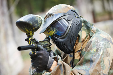 paintball player
