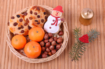 Tasty cookies with raisins