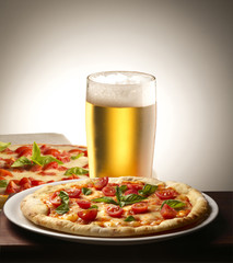 Pizza and beer
