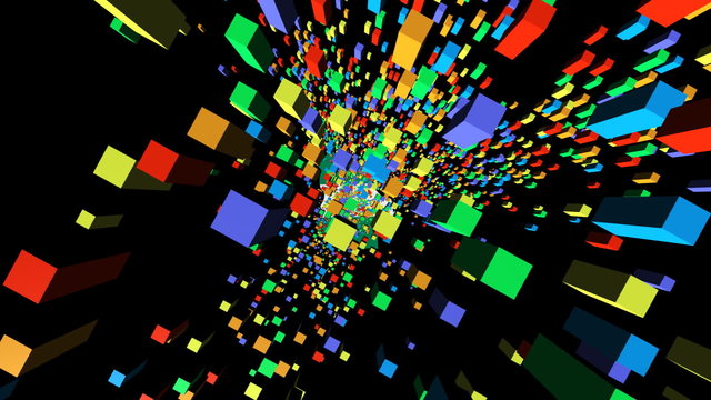 Moving through containers to Nigeria map flag animation