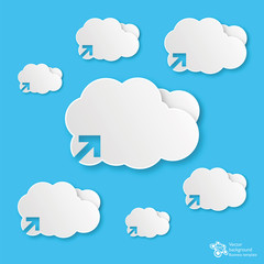 Cloud Service Background #Vector