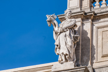 Obraz premium Trevi Fountain, the Baroque fountain in Rome, Italy.
